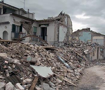 Un evento tellurico e le sue conseguenze